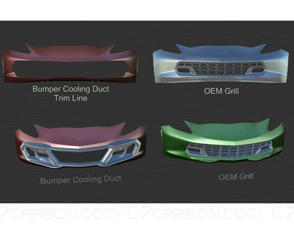 Front Bumper Air Cooling Duct | Corvette C7 (2014-2019) | Performance Cooling Upgrade image 4
