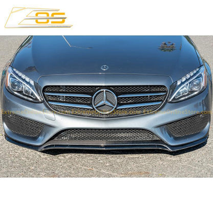 2015-18 Mercedes-Benz C-Class W205 AMG Carbon Fiber Front Splitter Lip image 7