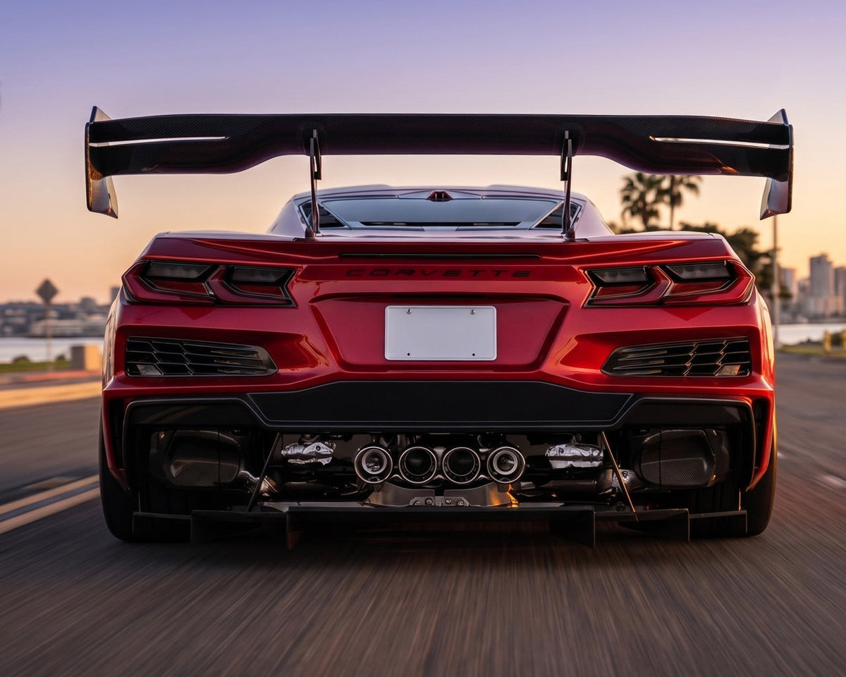 Corvette C8 Apex GT3 100% Pre-Preg Carbon Fiber Rear Diffuser (Fits All Models) image 2