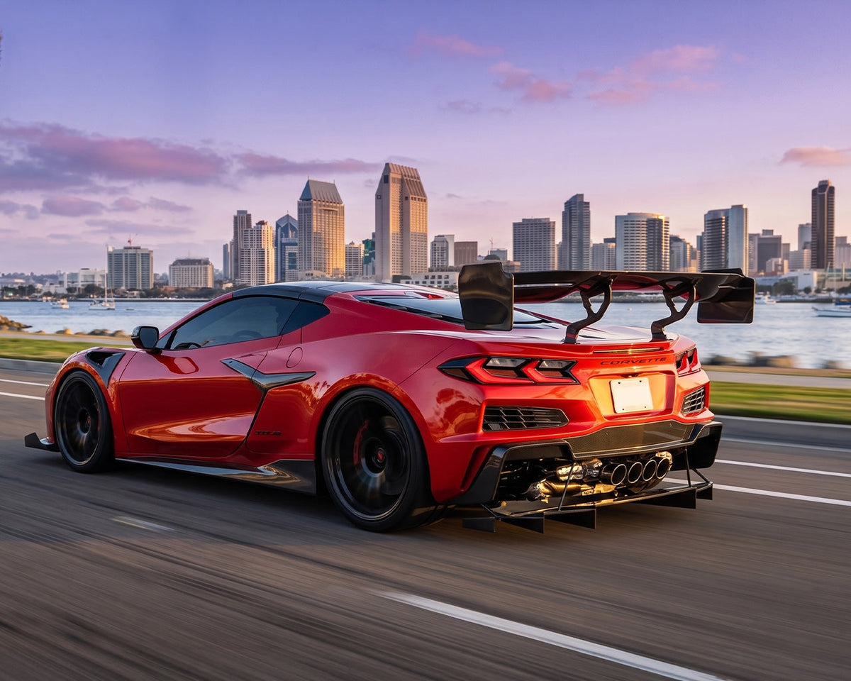 Corvette C8 Apex GT3 100% Pre-Preg Carbon Fiber Rear Diffuser (Fits All Models) image 3