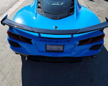2020+ Corvette C8 OEM-Style Carbon Fiber High Wing Spoiler image 10