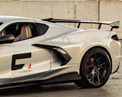 2020+ Corvette C8 OEM-Style Carbon Fiber High Wing Spoiler image 5