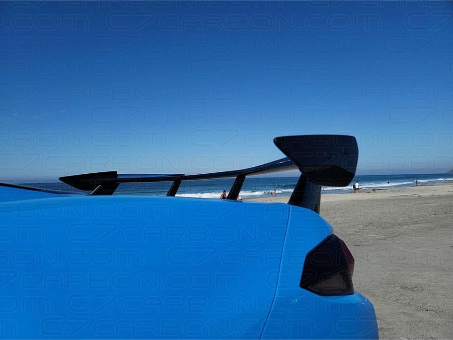2020+ Corvette C8 OEM-Style Carbon Fiber High Wing Spoiler image 8