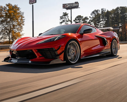 2020+ Corvette C8 Victory 74" Chassis-Mounted Carbon Fiber Track Wing image 5