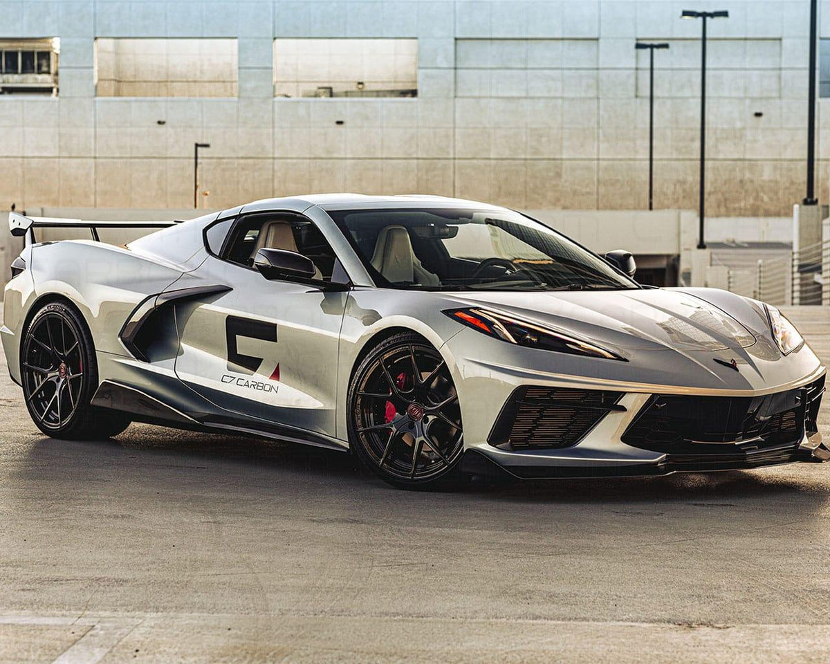 2020+ Corvette C8 OEM-Style Carbon Fiber High Wing Spoiler image 6