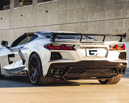 2020+ Corvette C8 OEM-Style Carbon Fiber High Wing Spoiler image 3