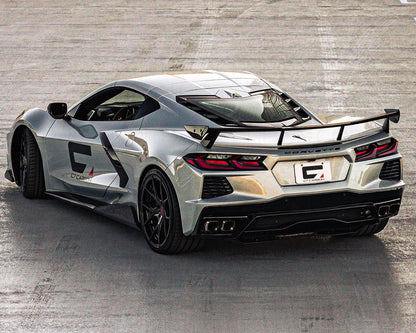 2020+ Corvette C8 OEM-Style Carbon Fiber High Wing Spoiler image 7