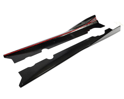 2020+ Corvette C8 5VM-Style Carbon Fiber Side Skirts with Underbody Extensions image 8