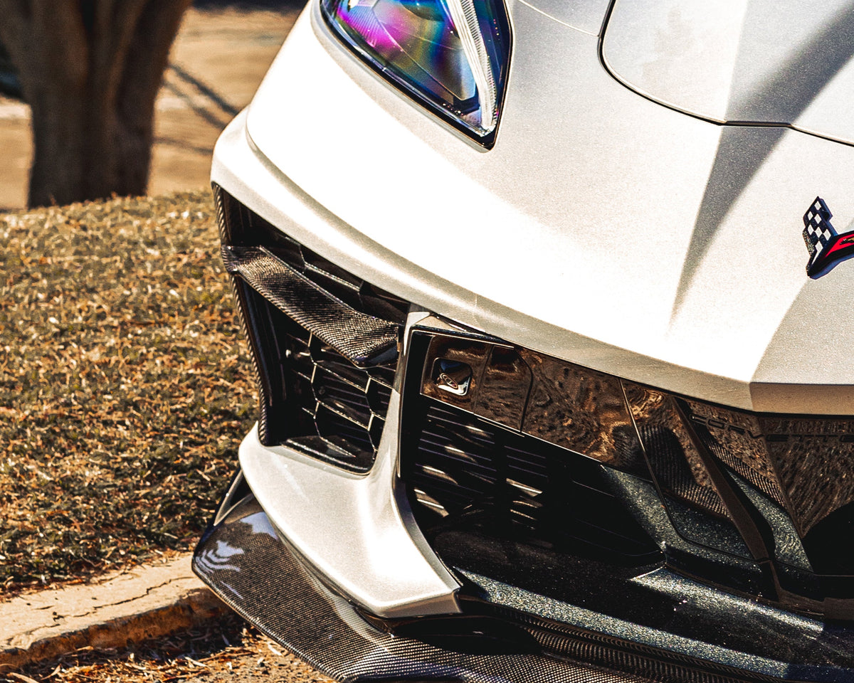 Corvette C8 | Carbon Fiber Bumper Grille Bezels image 3