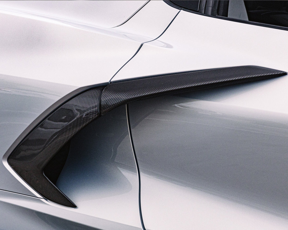 Corvette C8 | Rear Side Scoop Trim | Carbon Fiber image 2