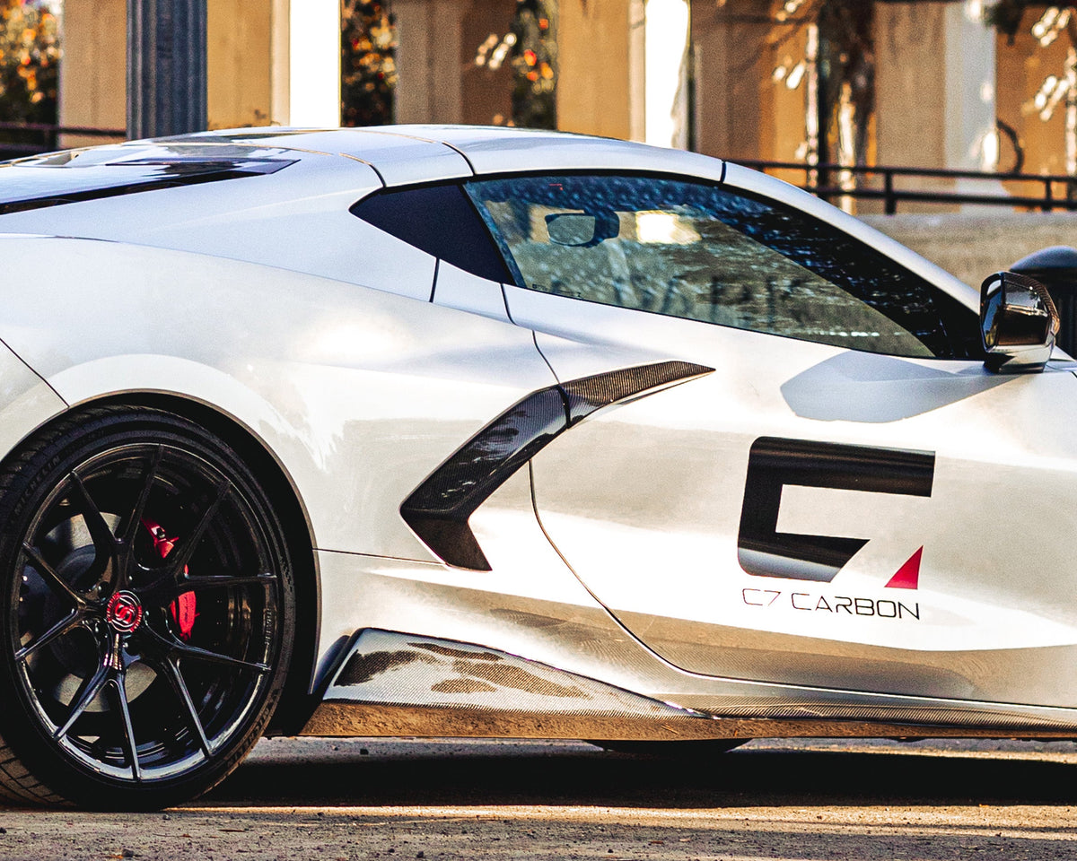 Corvette C8 | Rear Side Scoop Trim | Carbon Fiber image 3