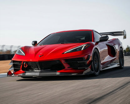 2020+ Corvette C8 Legacy Edition Carbon Fiber Low-Drag Side Skirts with Extended Undertray image 5