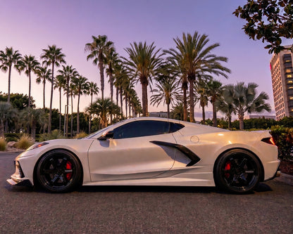 2020+ Corvette C8 Legacy Edition Carbon Fiber Low-Drag Side Skirts with Extended Undertray image 6