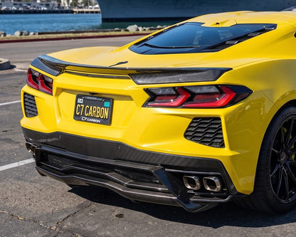 2020+ Corvette C8 Low-Profile Carbon Fiber Rear Spoiler image 2