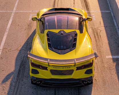 2020+ Corvette C8 Stingray ZR1-Style Carbon Fiber Rear Wing Spoiler image 4