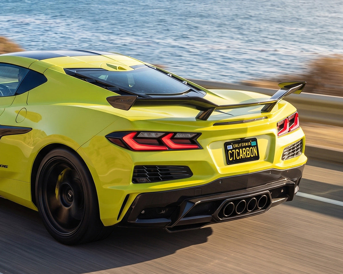 High Wing Spoiler | Corvette C8 Z06 2023+ | Z07 Performance Carbon Fiber image 1