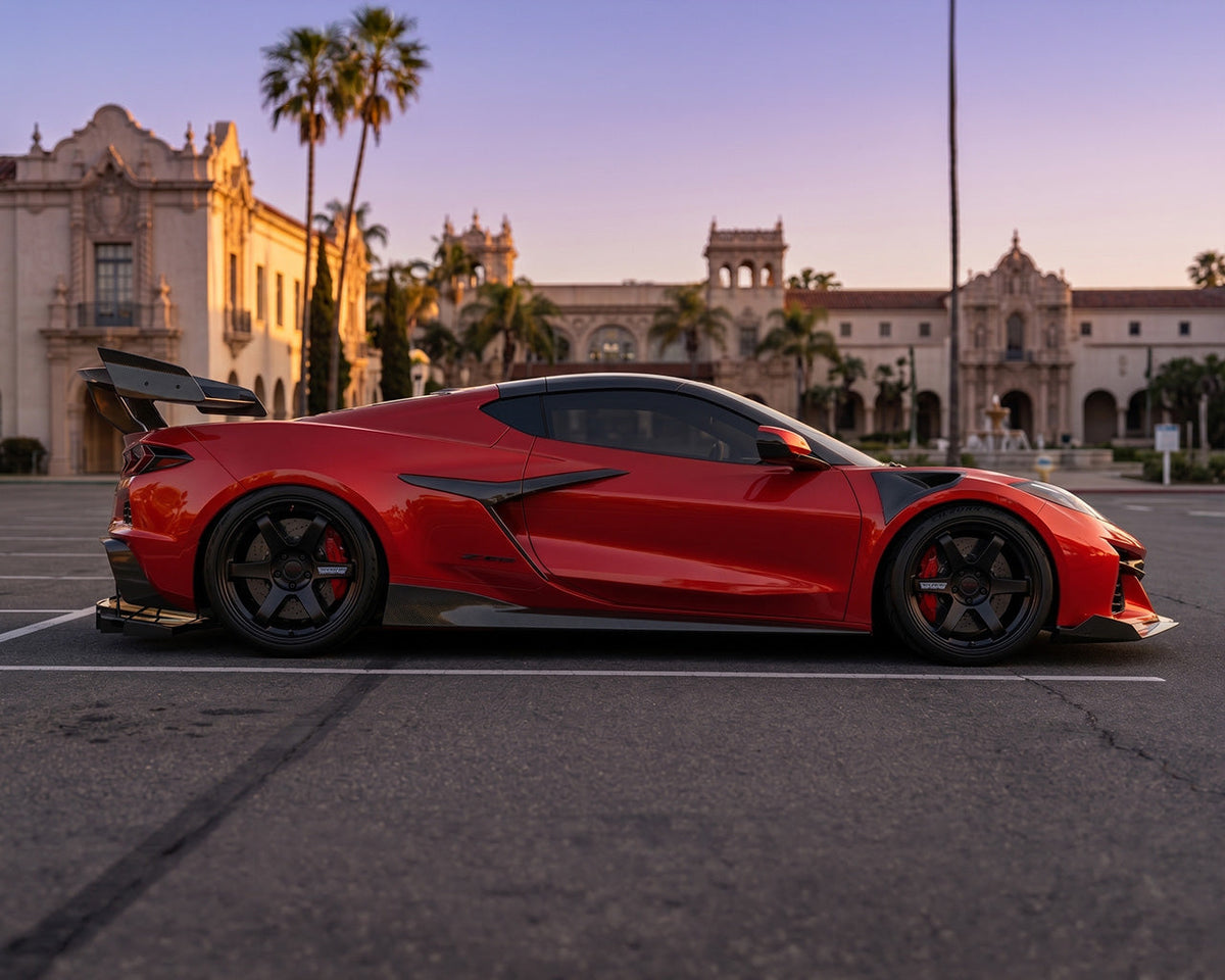 Corvette C8 Z06, E-Ray, Grand Sport & ZR1 (2023+) Carbon Fiber Side Skirts | Legacy Edition GT3-Inspired image 2