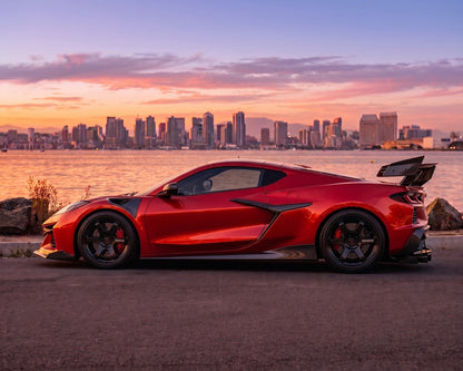 Corvette C8 Z06, E-Ray, Grand Sport & ZR1 (2023+) Carbon Fiber Side Skirts | Legacy Edition GT3-Inspired image 5
