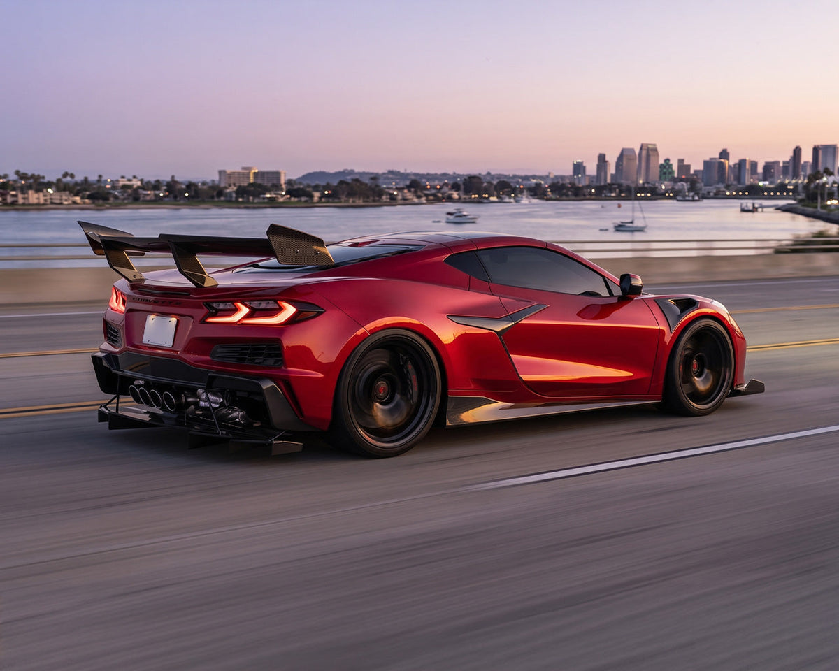 Corvette C8 Z06, E-Ray, Grand Sport & ZR1 (2023+) Carbon Fiber Side Skirts | Legacy Edition GT3-Inspired image 6