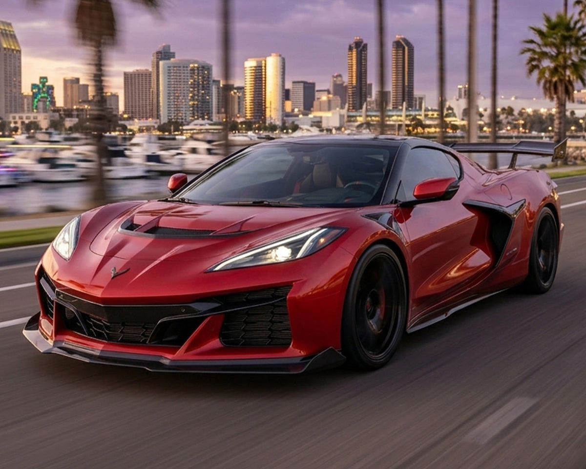 Corvette C8 Z06, E-Ray, Grand Sport & ZR1 (2023+) Full-Length Extended Carbon Fiber Side Skirts | OEM+ Aero image 3