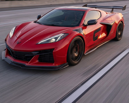 Corvette C8 Z06, E-Ray, Grand Sport & ZR1 (2023+) Full-Length Extended Carbon Fiber Side Skirts | OEM+ Aero image 4