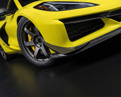 C8 Corvette Z06 Z07 Eray Grand Sport ZR1 Front Splitter Carbon Fiber | Carbon Flash image 8