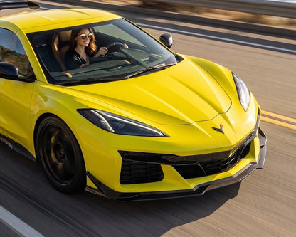 C8 Corvette Z06 Z07 Eray Grand Sport ZR1 Front Splitter Carbon Fiber | Carbon Flash image 1