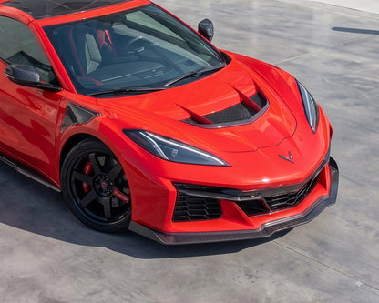 ZR1 Style Front Hood | Double Sided Carbon Fiber | Optional Functional Duct Package | C8 Corvette Stingray, Z06, E-Ray, Grand Sport (2020-2027) image 5