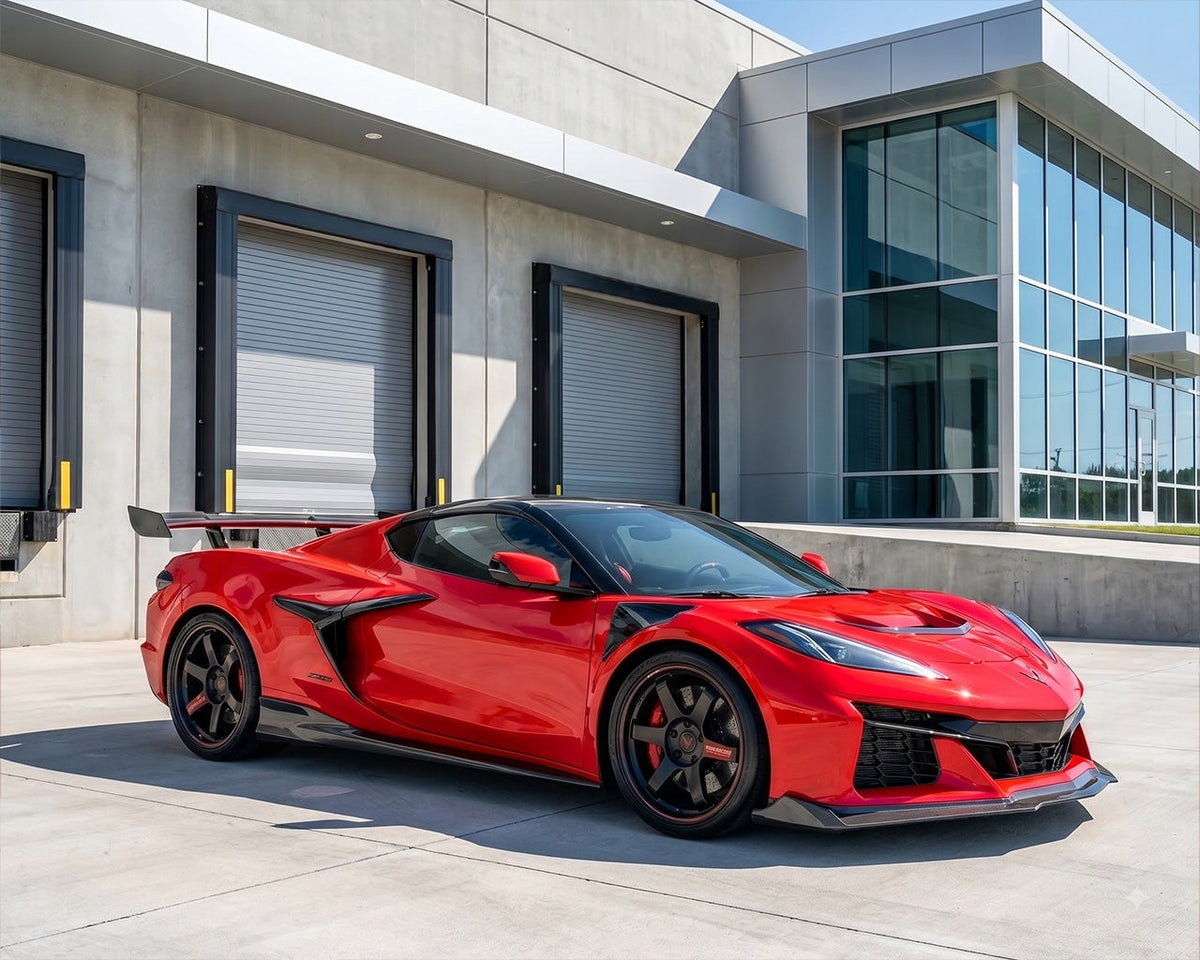 ZR1 Style Front Hood | Double Sided Carbon Fiber | Optional Functional Duct Package | C8 Corvette Stingray, Z06, E-Ray, Grand Sport (2020-2027) image 6