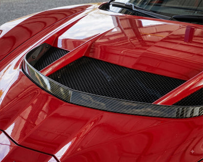 ZR1 Style Front Hood | Double Sided Carbon Fiber | Optional Functional Duct Package | C8 Corvette Stingray, Z06, E-Ray, Grand Sport (2020-2027) image 4