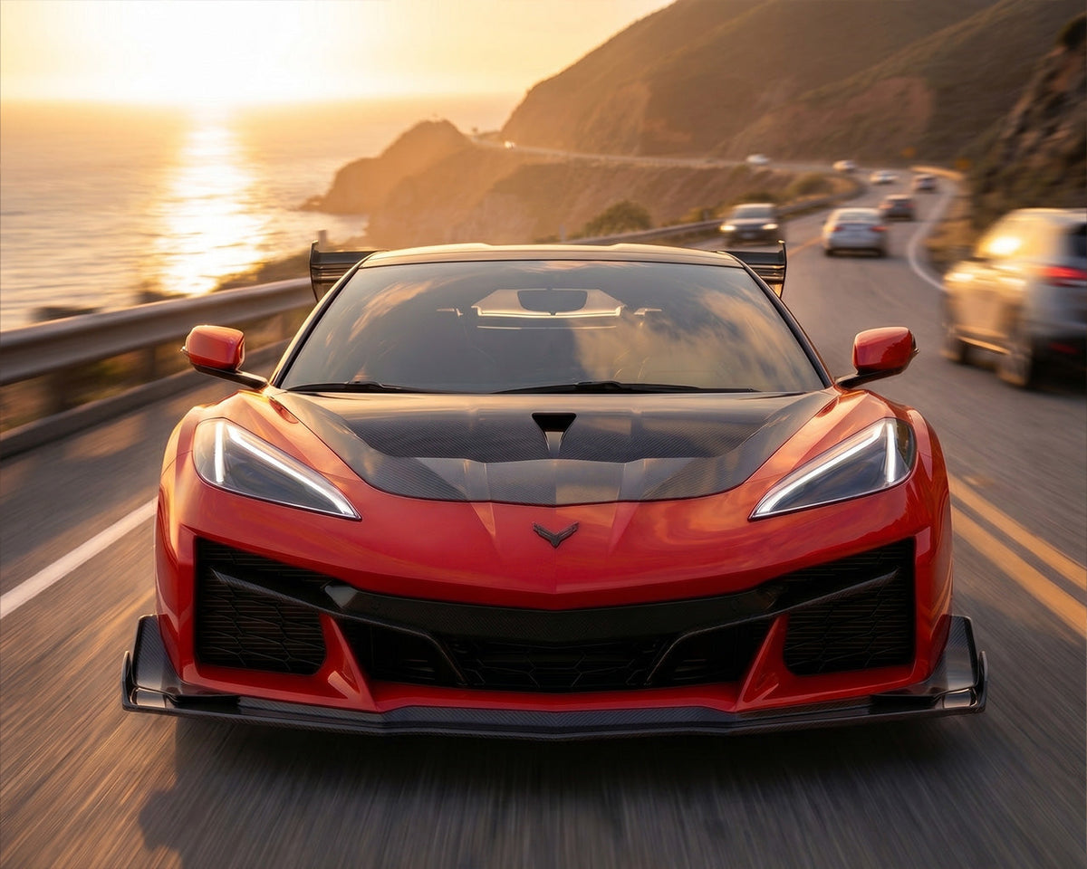 Corvette C8 Track Spec Functional S Duct Hood Package image 2
