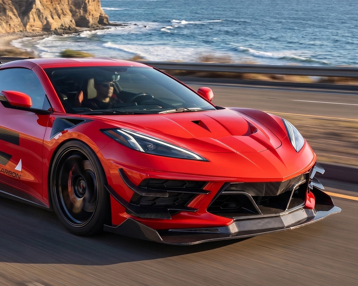 Corvette C8 Track Spec Functional S Duct Hood Package image 1