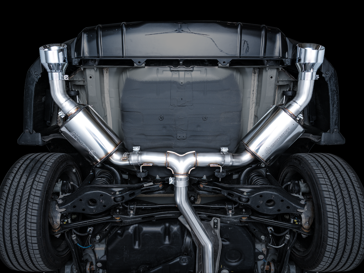 AWE Touring Edition Exhaust for FE1 Civic Si/DE4 Acura Integra - Chrome Silver Tips image 3