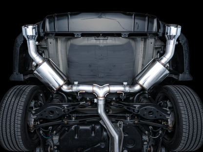 AWE Touring Edition Exhaust for FE1 Civic Si/DE4 Acura Integra - Chrome Silver Tips image 3
