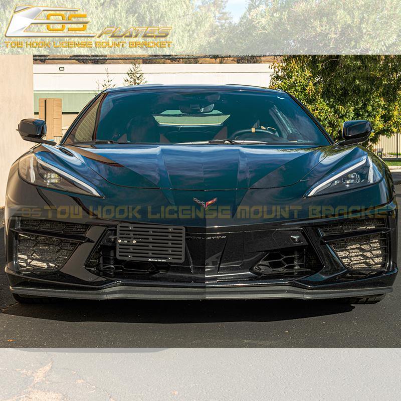 2020-Up Corvette C8 Tow Hook License Plate Adaptor image 2
