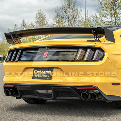 2015-23 Ford Mustang GT500 Track Pack Style DRY CARBON FIBER Rear Spoiler High Wing image 1