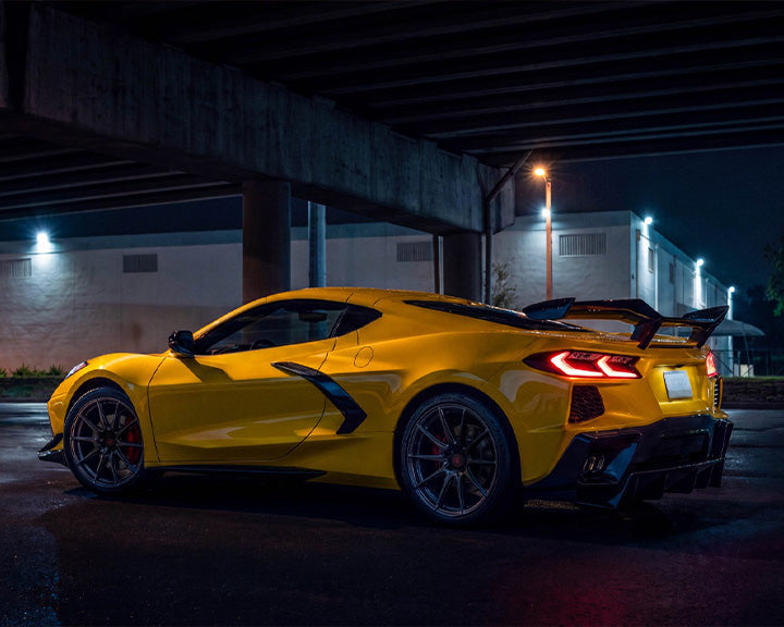 Chassis Mounted Rear Wing | Corvette C8 Stingray/Z51 (2020-2025) | Z06 Style Without Duckbill image 3