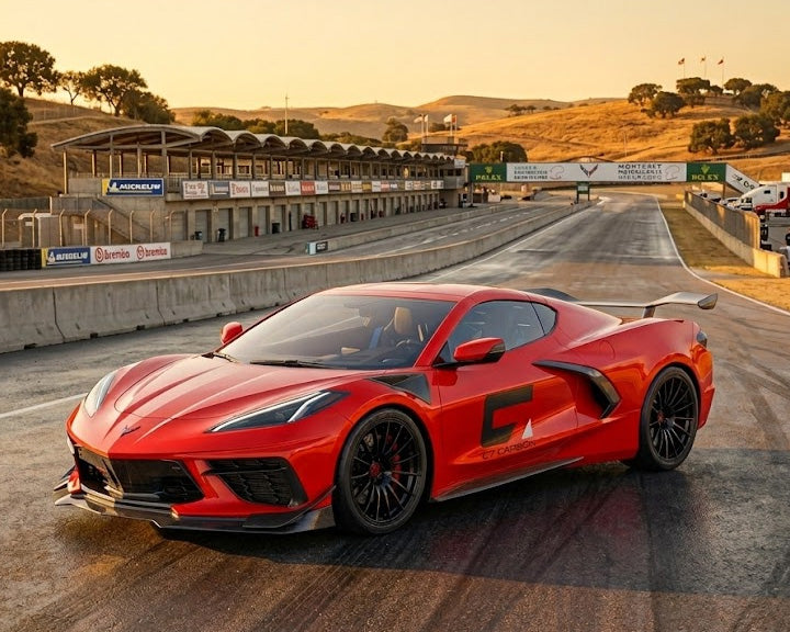 Corvette C8 | Z06 Style Front Splitter for Corvette Stingray 1 Piece Design image 4