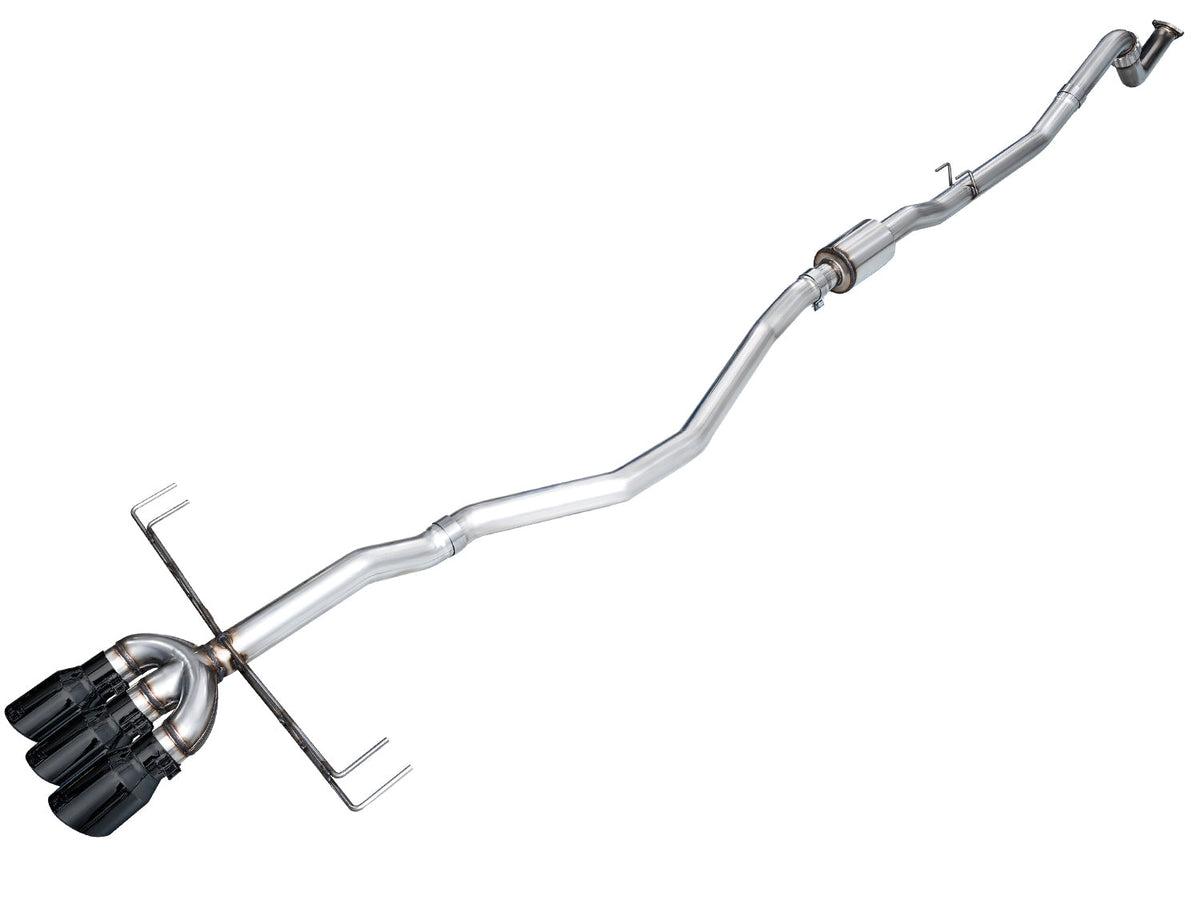 AWE Track Edition Exhaust for DE5 Integra Type-S - Triple Diamond Black Tips image 1