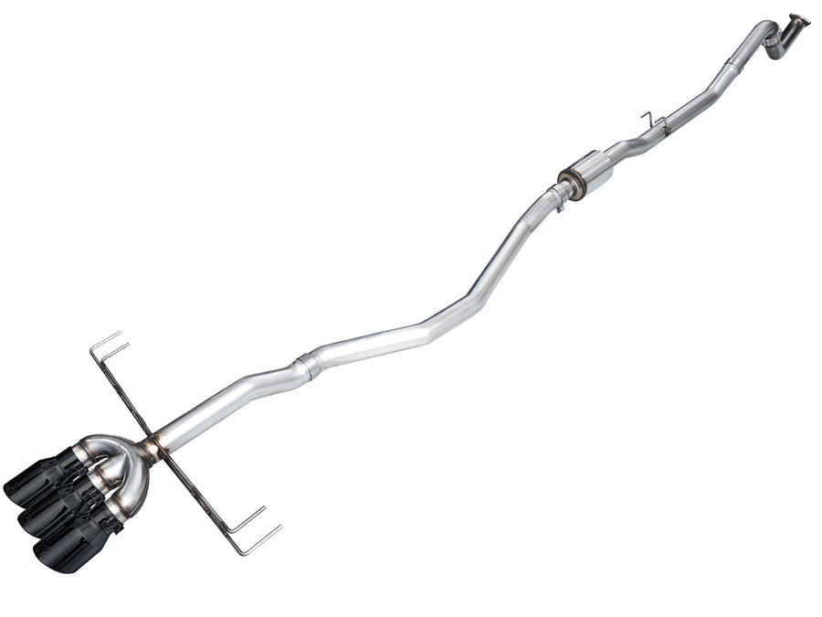 AWE Track Edition Exhaust for DE5 Integra Type-S - Triple Diamond Black Tips image 1