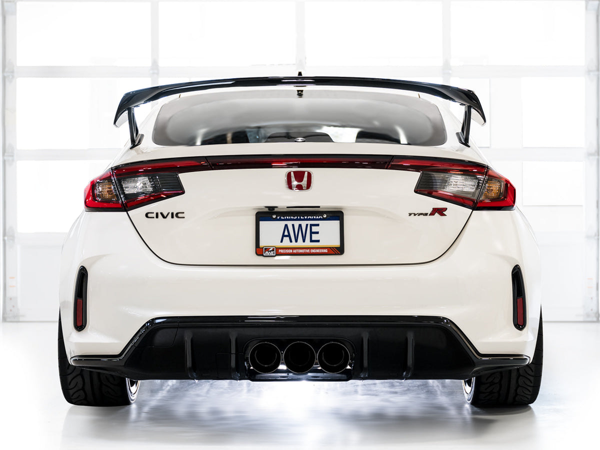 AWE Touring Edition Exhaust for FL5 Civic Type R - Triple Diamond Black Tips image 20