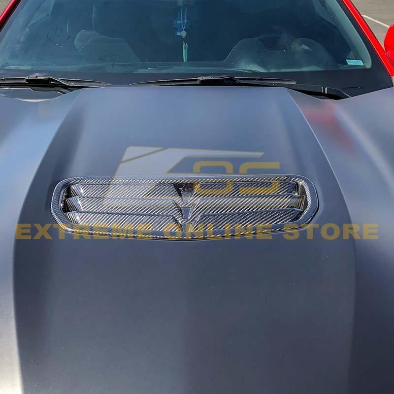 2019-24 Chevrolet Camaro Factory Style Dry Carbon Fiber Hood Vent image 6