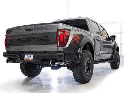 AWE SwitchPath™ Exhaust for Gen 3 Raptor R - Chrome Silver Tips image 6
