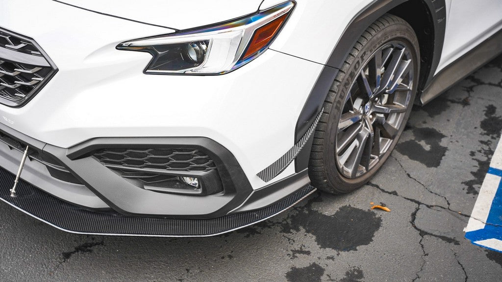 Carbon Fiber Front Bumper Canards- Subaru WRX 2022-Up