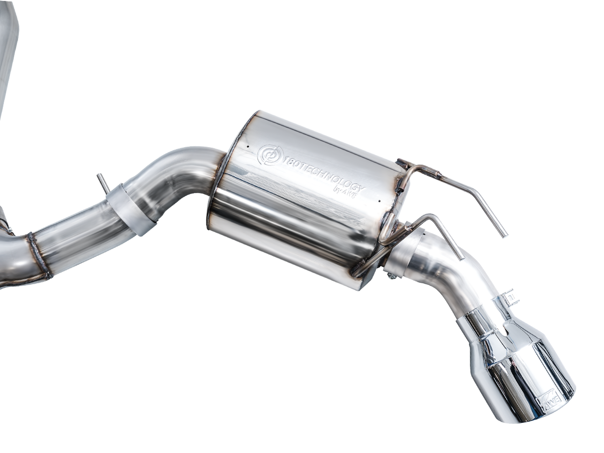 AWE Touring Edition Exhaust for FE1 Civic Si/DE4 Acura Integra - Chrome Silver Tips image 16