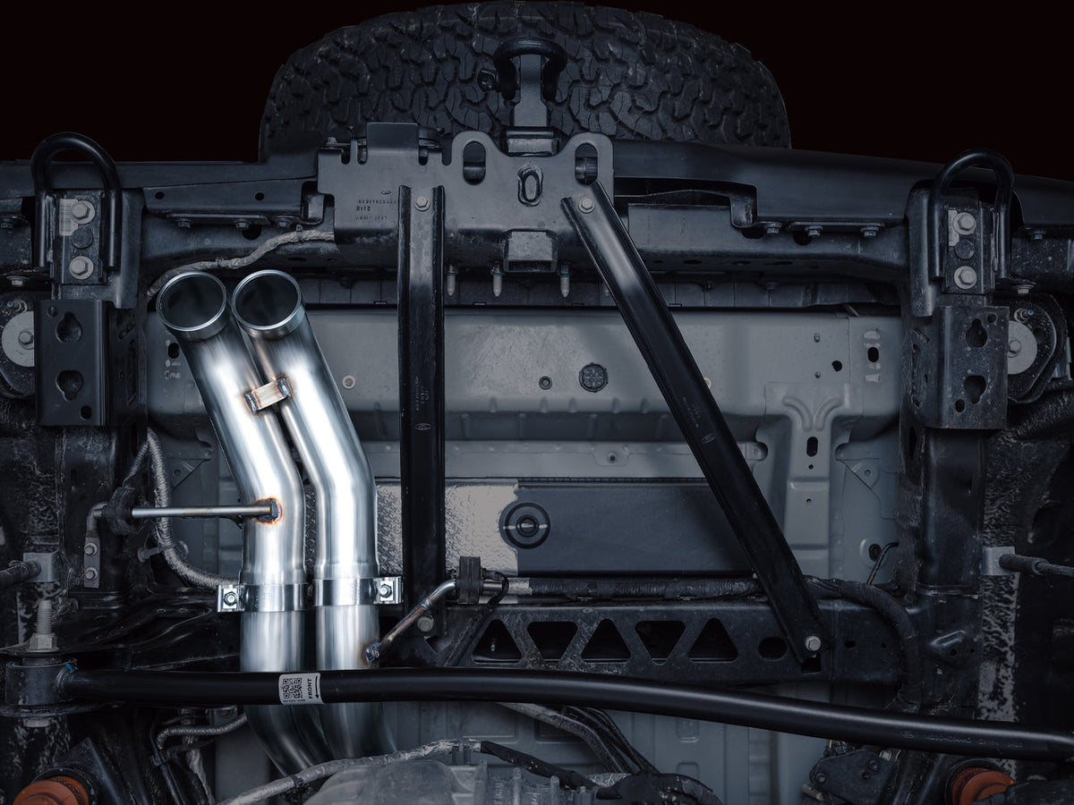 AWE SwitchPath Exhaust for Ford Bronco Raptor - Dual BashGuards image 12