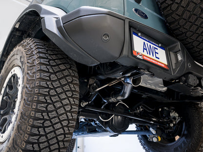 AWE 0FG Catback Exhaust for Ford Bronco with BashGuard™ - no tips image 2