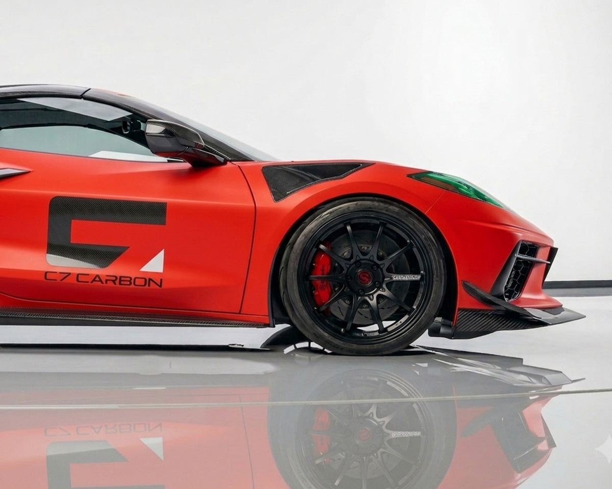 C8 Corvette Carbon Fiber Front Fender Vents image 3