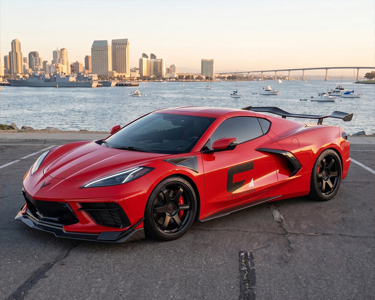 C8 Corvette Carbon Fiber Front Fender Vents image 2
