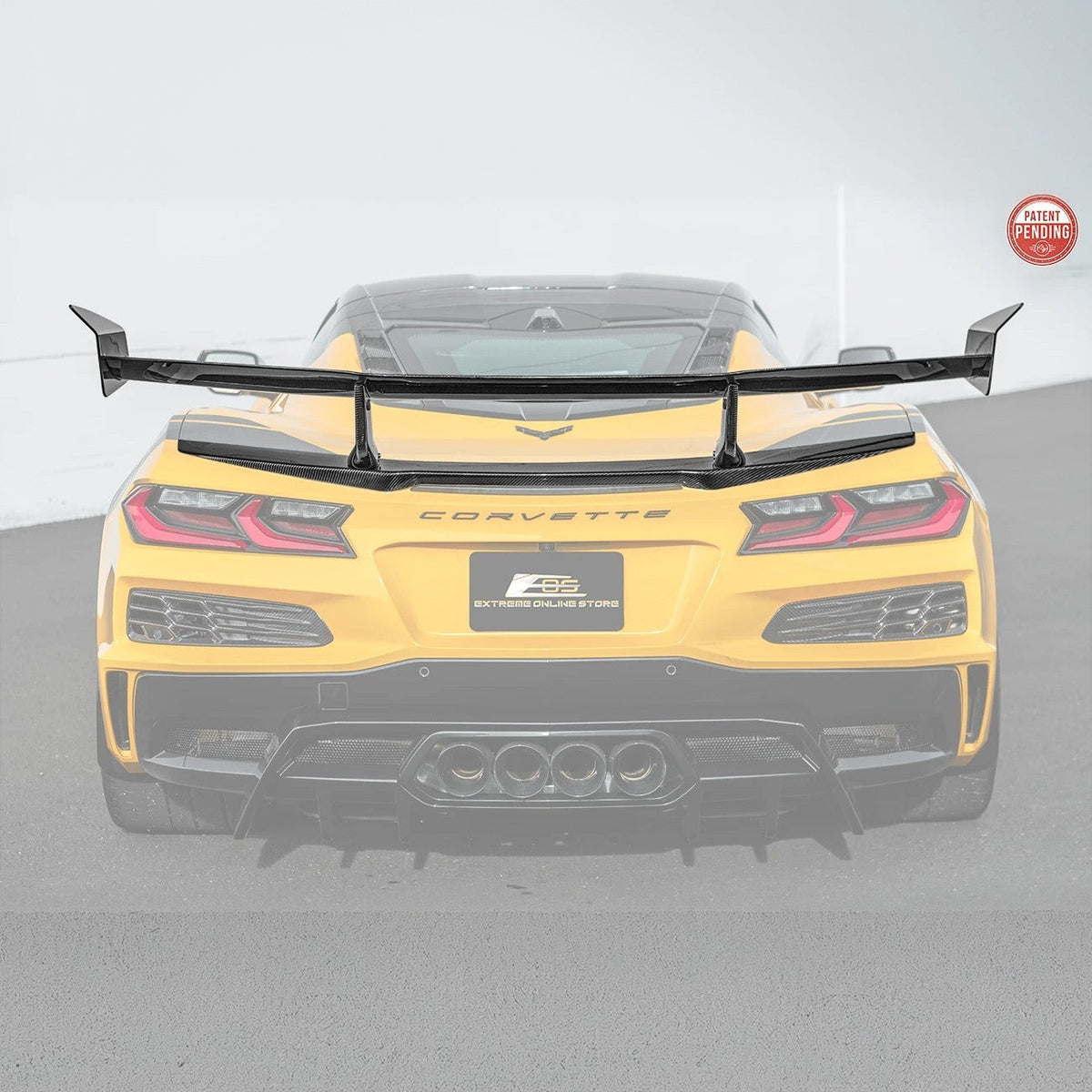 ZR1 Package Corvette C8 Z06 / E-Ray DRY CARBON FIBER Rear Spoiler image 1